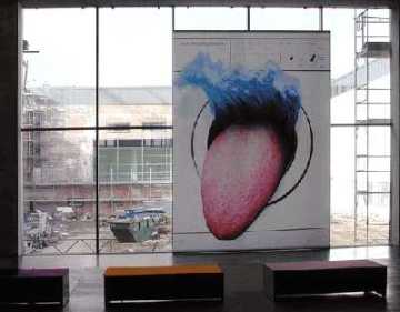 Werbeplane 6 x 8 m im Deutschen Hygiene Museum Dresden